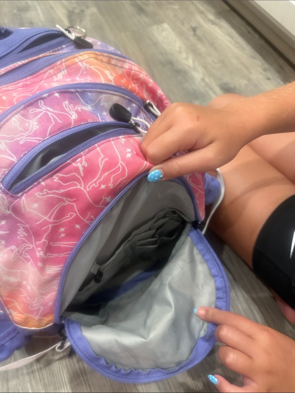 High Sierra Purple and Pink (unicorn) Ombre Backpack - Picture 2 of 6